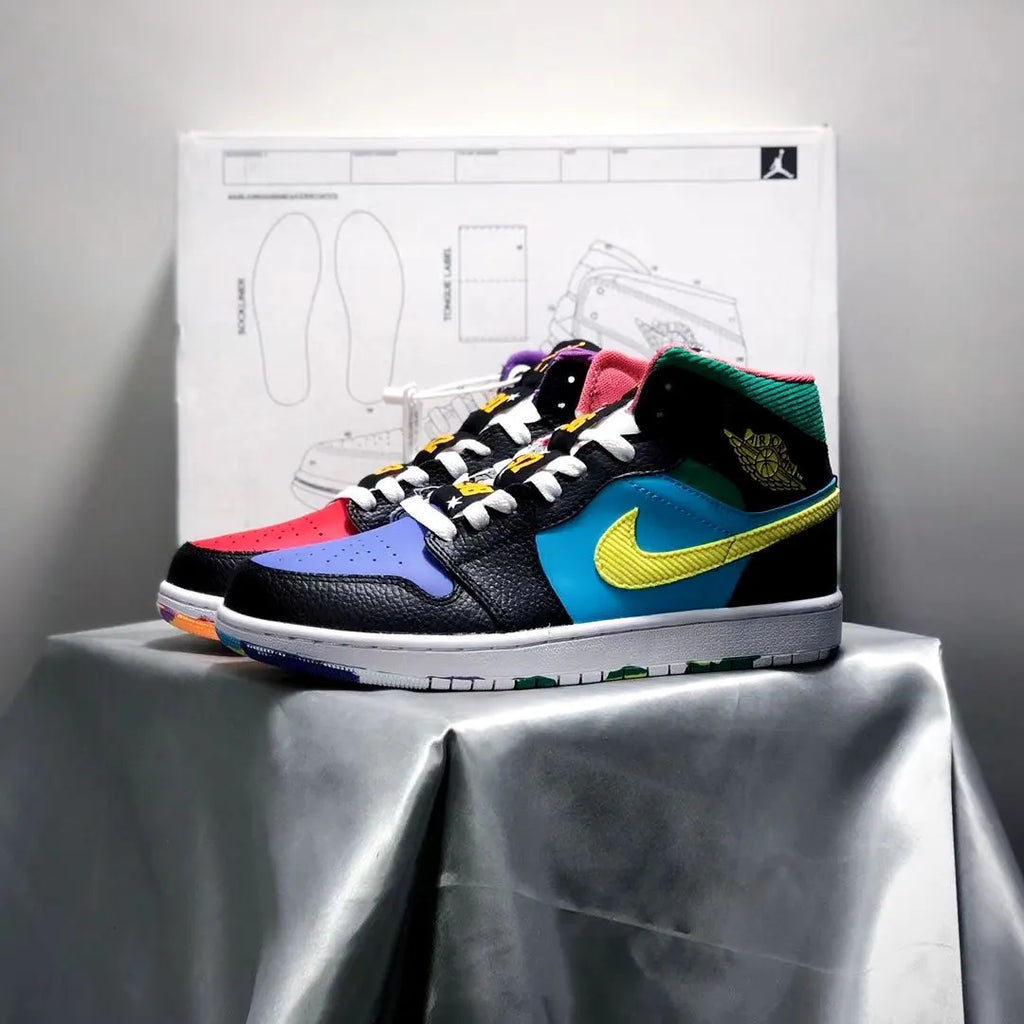 Air Jordan 1 Mid SE Multi-Color - Hình 2