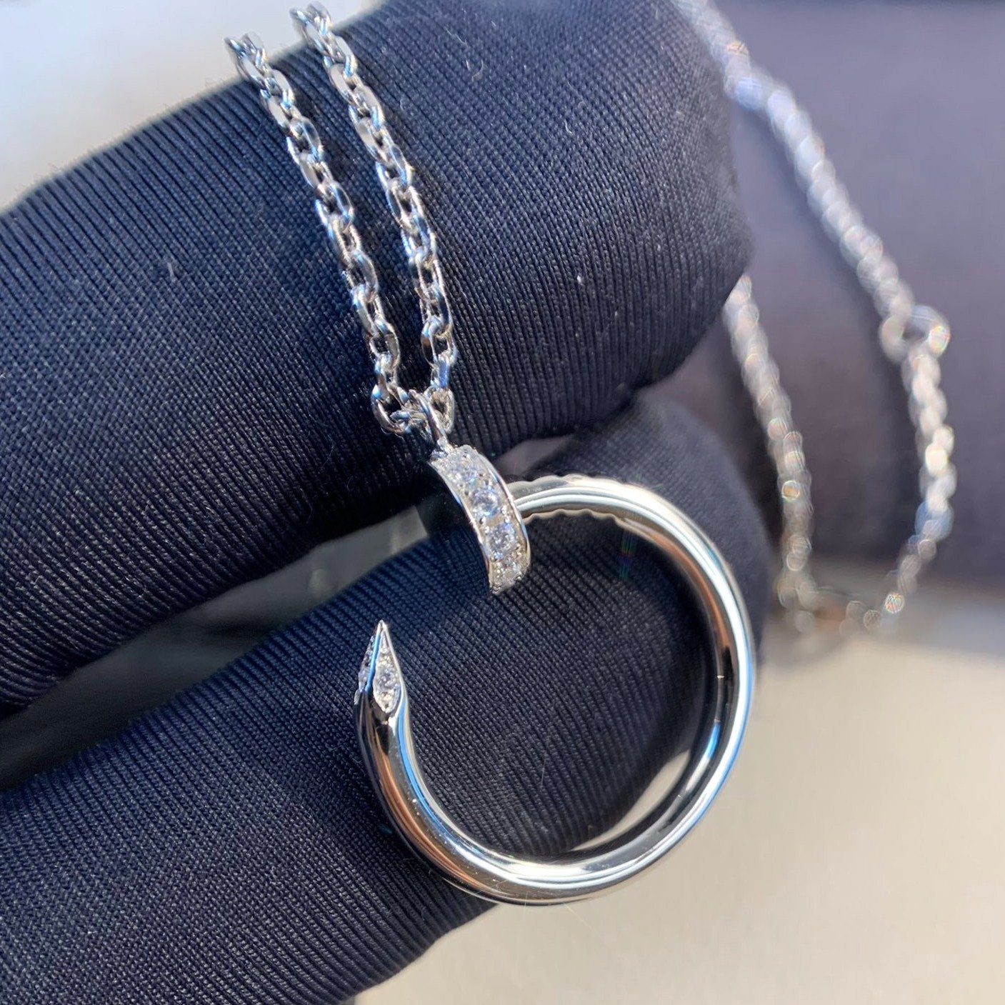 CARTIER JUSTE NECKLACE SILVER