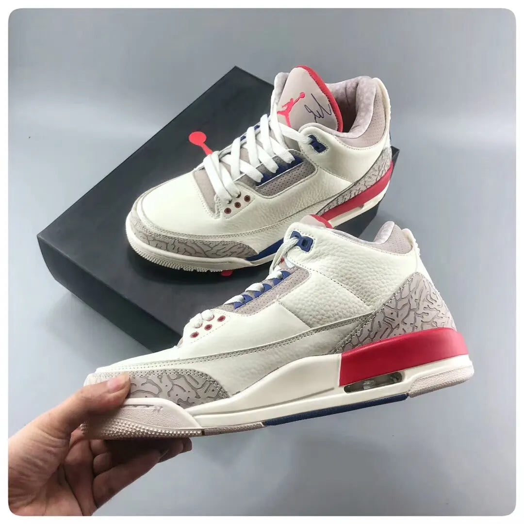 Air Jordan 3 White True Blue - Hình 4