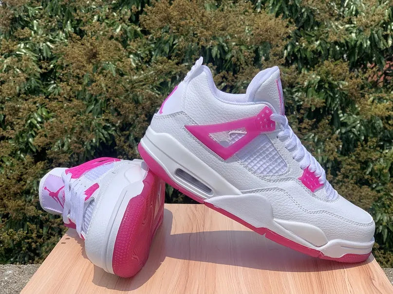 Air Jordan 4 Retro White/Pink - Hình 4