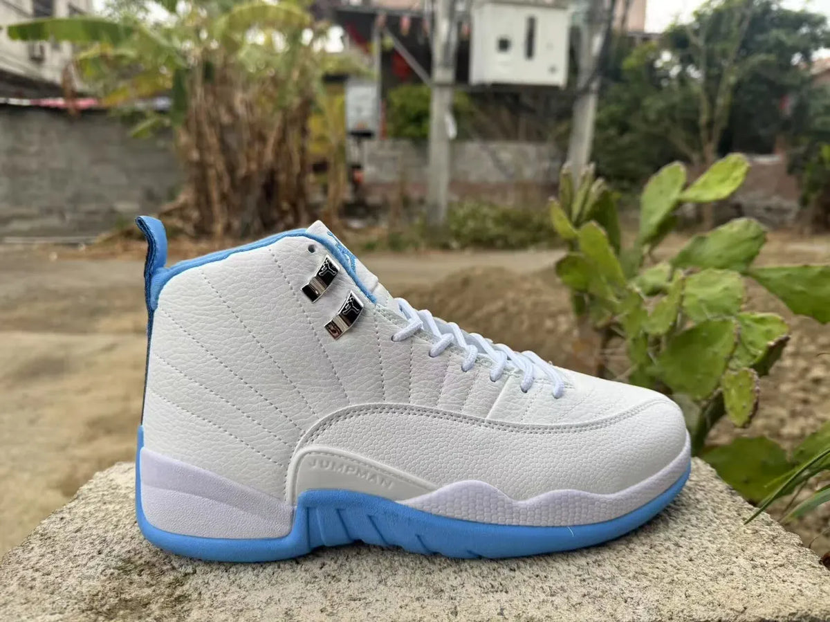 Air Jordan 12 White/Carolina Blue - Hình 2