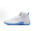 retro university Air Jordan 12 White Blue