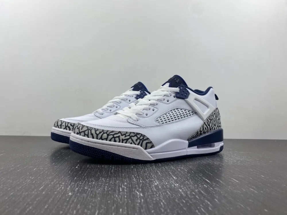 Air Jordan 4 Retro White Navy - Hình 12