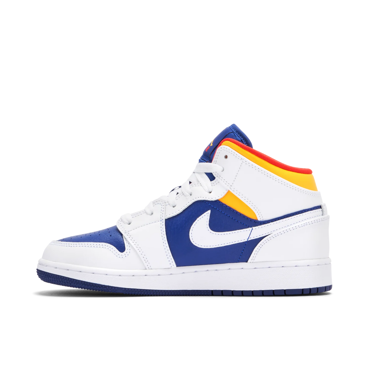 Air Jordan 1 Mid Premium White and Blue 2024 Exclusive Sneakers
