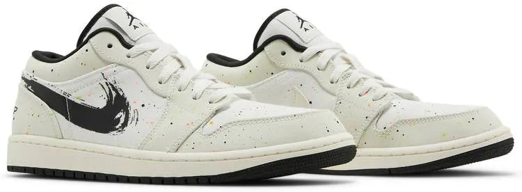 Air Jordan 1 Low sneakers: Premium 2021 Brushstroke Paint Splatter Edition