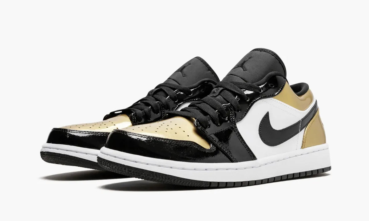 Air Jordan 1 Low Gold: 1st Choice Premium Metallic Basketball Sneakers