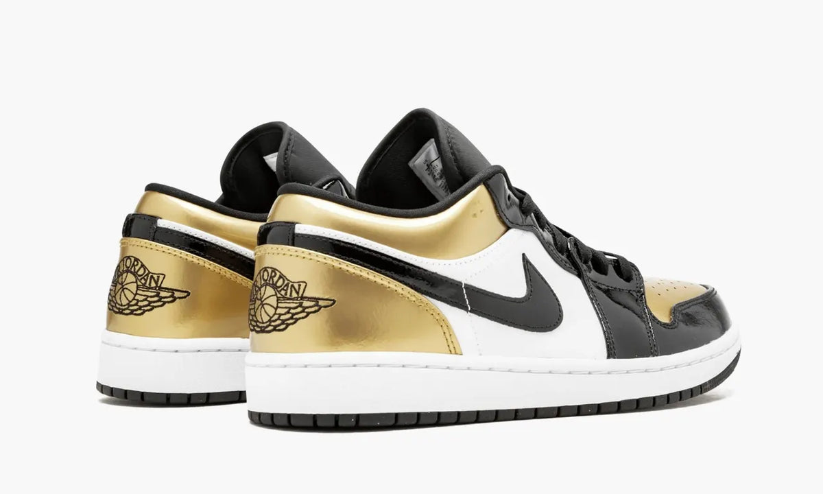 Air Jordan 1 Low Gold: 1st Choice Premium Metallic Basketball Sneakers