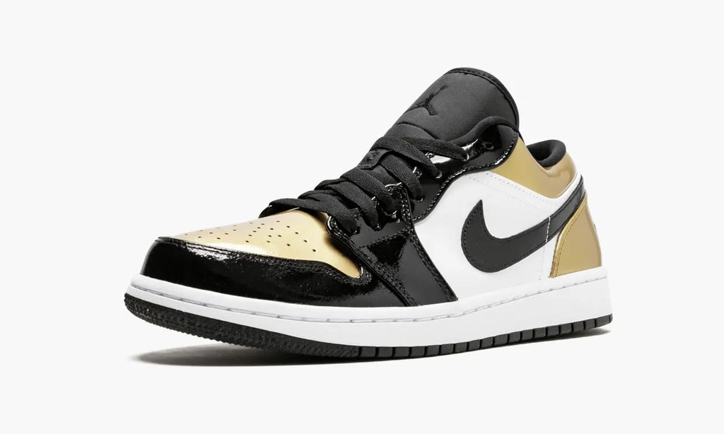 Air Jordan 1 Low Gold: 1st Choice Premium Metallic Basketball Sneakers