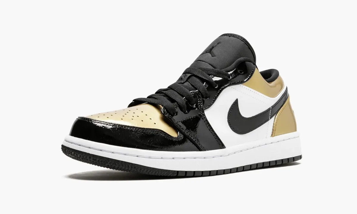 Air Jordan 1 Low Gold: 1st Choice Premium Metallic Basketball Sneakers