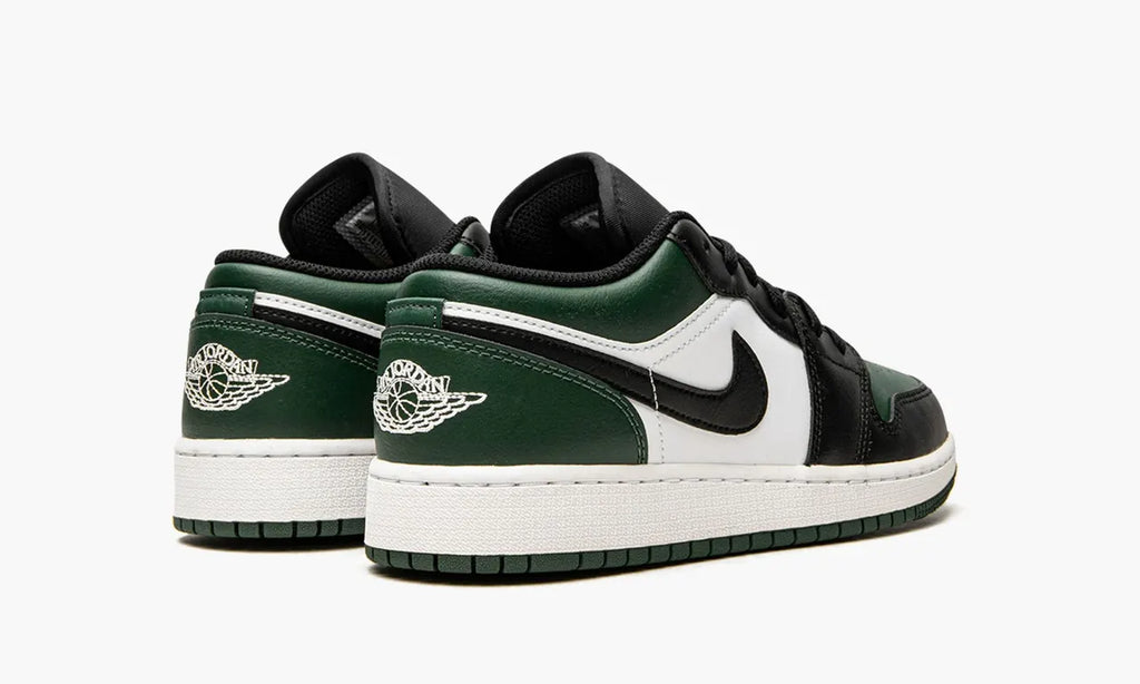 Air Jordan 1 Low Sneakers: Premium 2024 Green Toe Luxury Edition