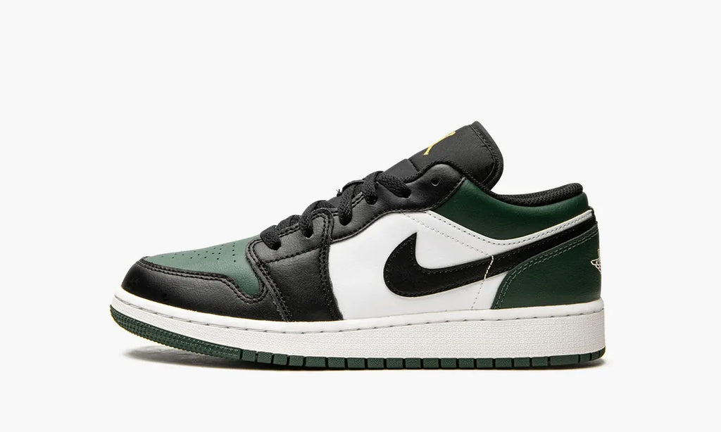 Air Jordan 1 Low Sneakers: Premium 2024 Green Toe Luxury Edition