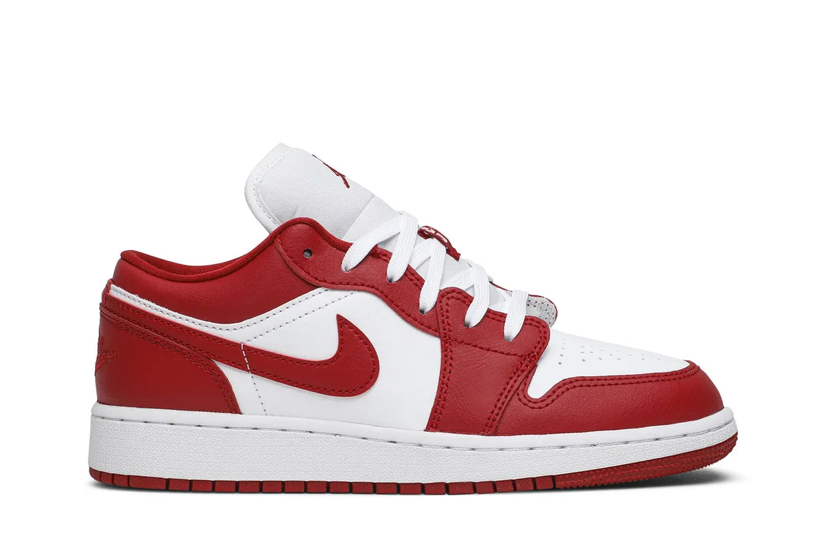 Air Jordan 1 Low Sneakers: 2024 Ultimate Premium Red & White Edition