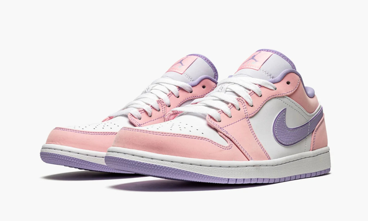 Air Jordan 1 Low Sneakers: 1 Exclusive Premium Pink and Purple Edition