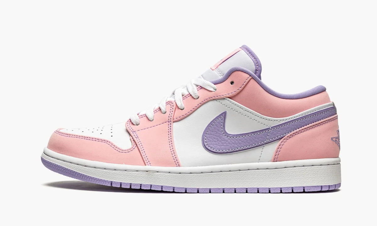 Air Jordan 1 Low Sneakers: 1 Exclusive Premium Pink and Purple Edition