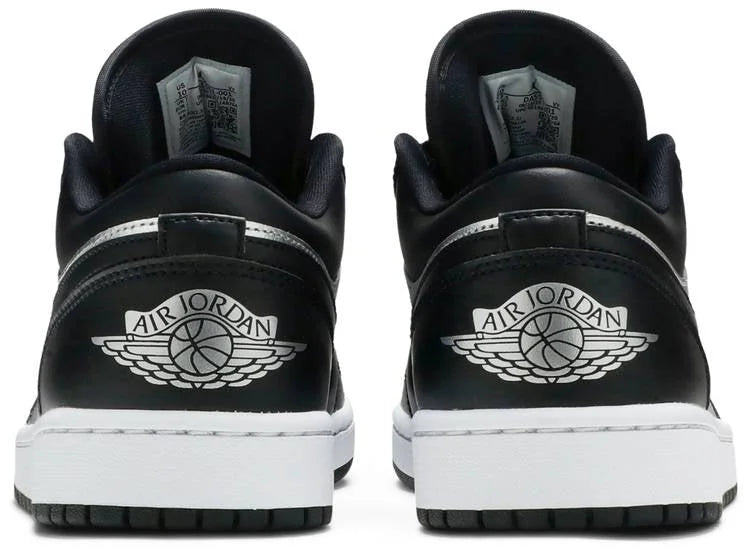 Air Jordan 1 Low Silver: Premium Black Metallic Edition – Top 1 Style