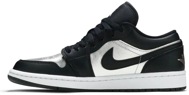Air Jordan 1 Low Silver: Premium Black Metallic Edition – Top 1 Style