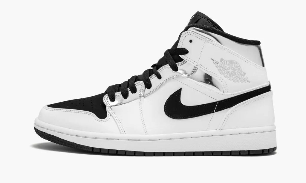 Air Jordan 1 Mid Metallic Silver: Premium 1st Class Luxury Sneakers