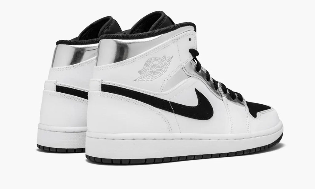 Air Jordan 1 Mid Metallic Silver: Premium 1st Class Luxury Sneakers