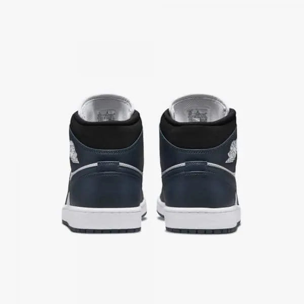 Air Jordan 1 Mid Sneakers: 1 Premium Navy White Edition for Ultimate Style