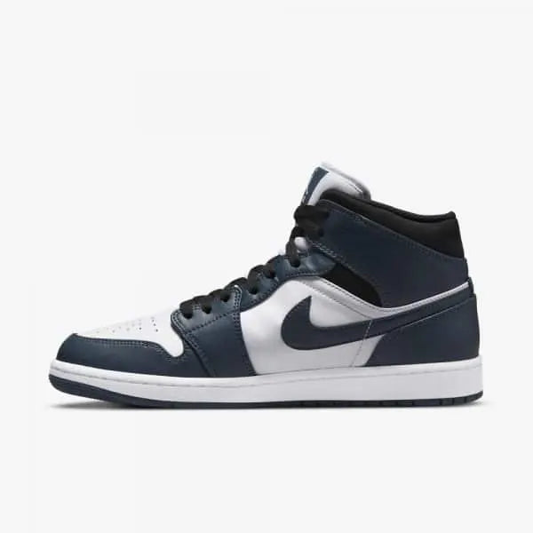 Air Jordan 1 Mid Sneakers: 1 Premium Navy White Edition for Ultimate Style