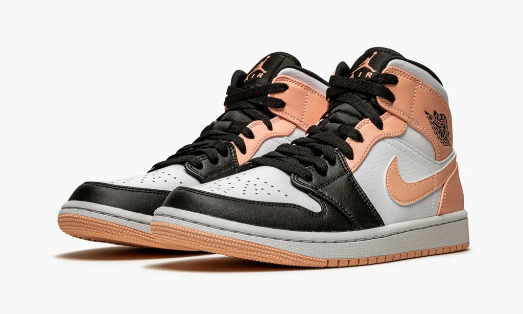 Air Jordan 1 Mid Sneakers: Premium 2024 Arctic Orange Luxury Edition