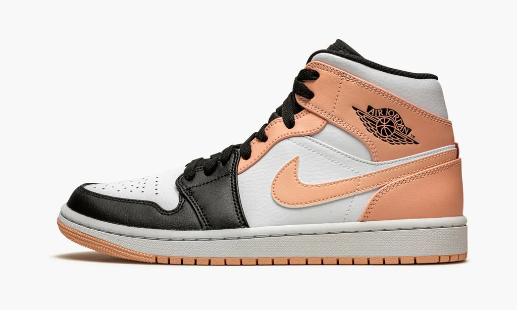 Air Jordan 1 Mid Sneakers: Premium 2024 Arctic Orange Luxury Edition