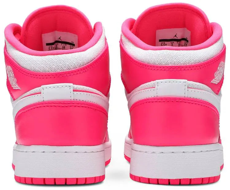 Pink Air Jordan 1 Mid GS: 1 Exclusive Luxury Sneaker for Bold Style