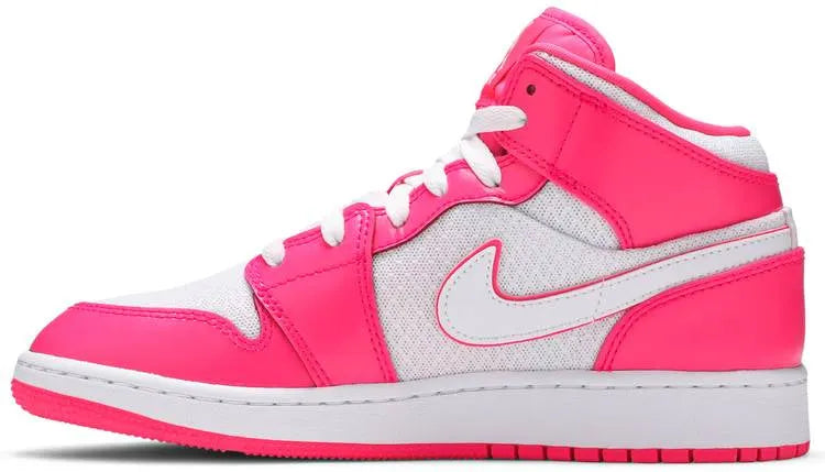 Pink Air Jordan 1 Mid GS: 1 Exclusive Luxury Sneaker for Bold Style