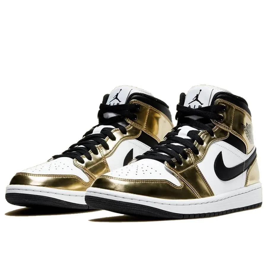Gold Air Jordan 1 Mid Metallic: The #1 Luxury Basketball Sneaker for 2024
