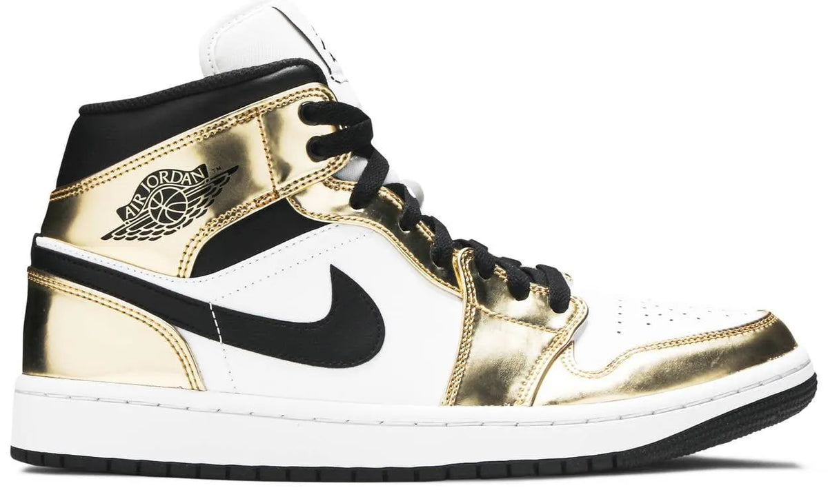 Gold Air Jordan 1 Mid Metallic: The #1 Luxury Basketball Sneaker for 2024