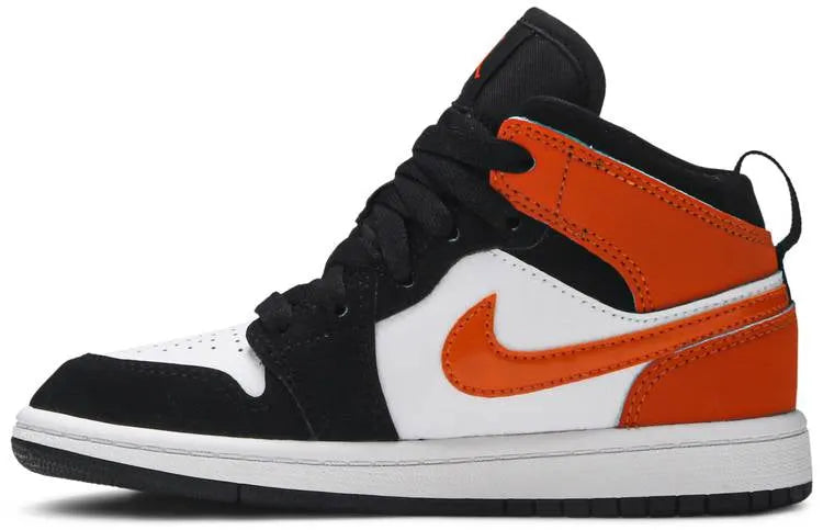 Air Jordan 1 Mid Sneakers: 1 Ultimate Premium Orange Black 2024 Edition