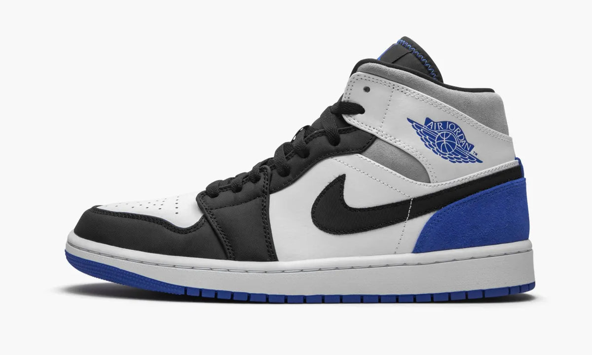 Air Jordan 1 Mid: Premium 1st Class Royal Blue Sneakers for 2024