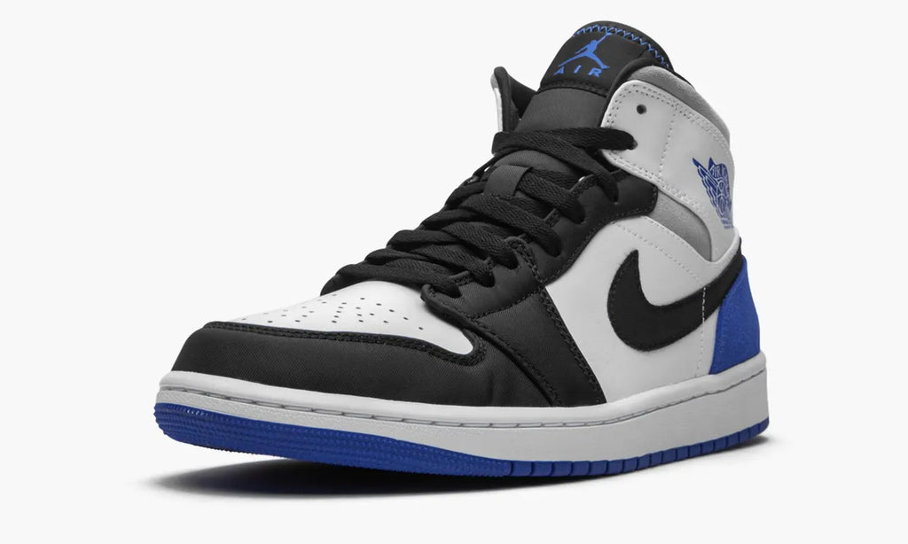 Air Jordan 1 Mid: Premium 1st Class Royal Blue Sneakers for 2024