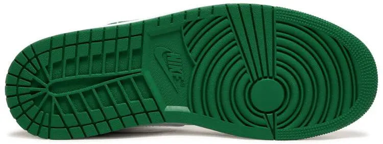 Air Jordan 1 Mid Pine Green & Grey Premium Luxury 1st Edition Sneakers