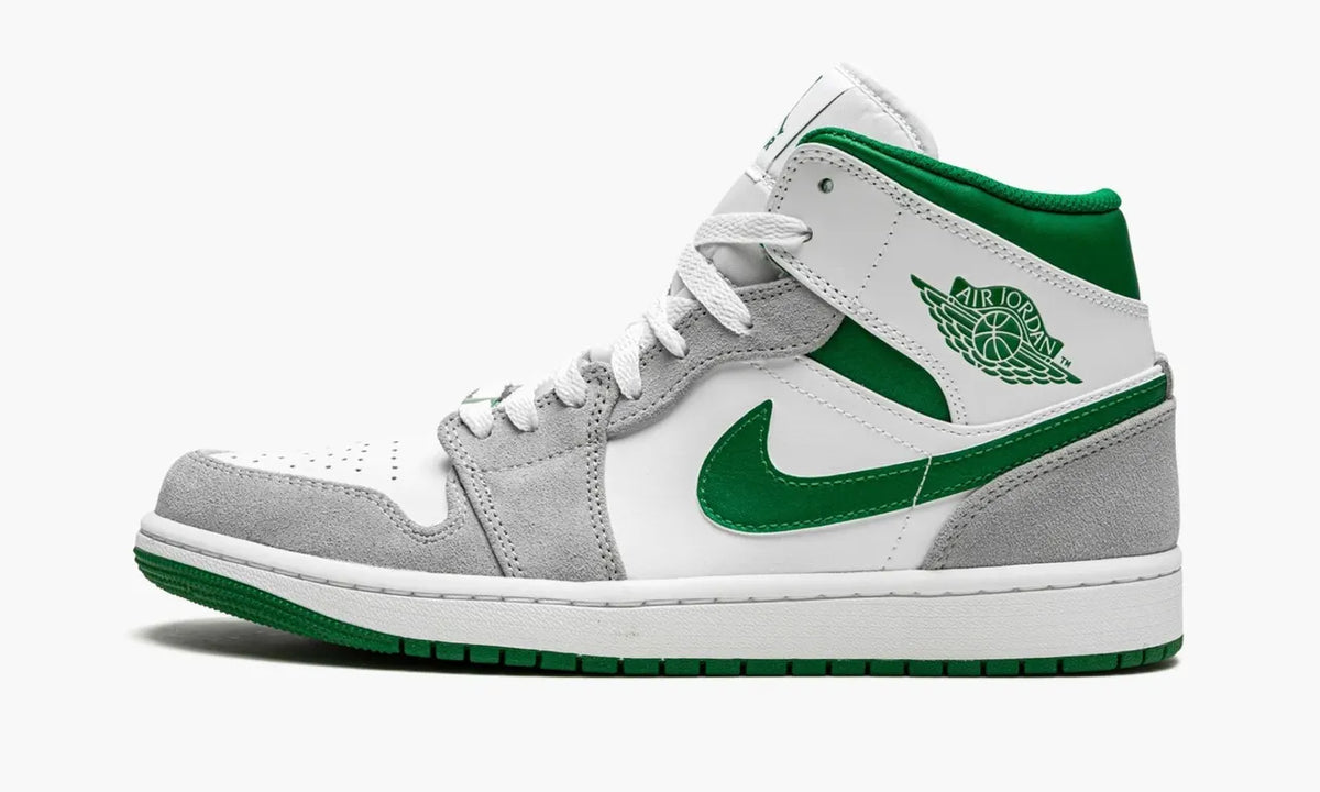 Air Jordan 1 Mid: 1 Ultimate Premium Pine Green Sneaker for Elite Style