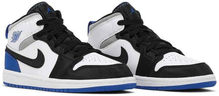 Air Jordan 1 Mid sneakers: Premium 2024 Edition in Royal Blue and Black