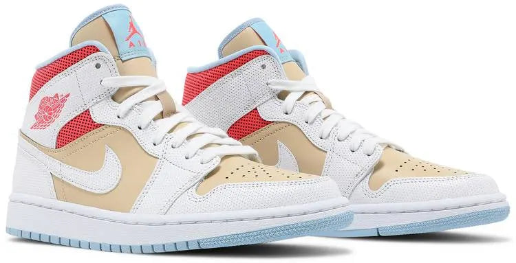 Air Jordan 1 Mid Sesame White Crimson – Top 1 Premium Lifestyle Sneaker