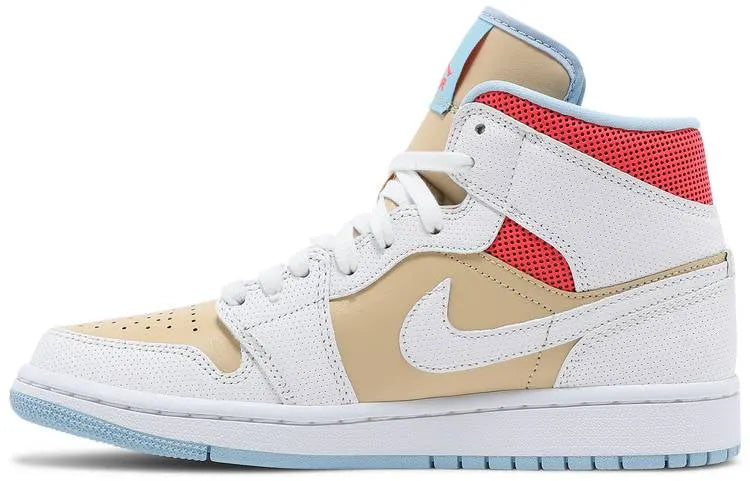 Air Jordan 1 Mid Sesame White Crimson – Top 1 Premium Lifestyle Sneaker