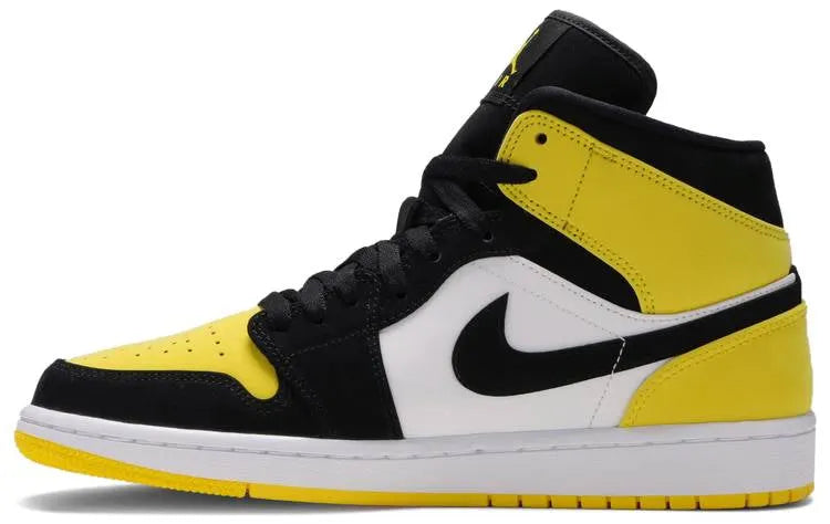Air Jordan 1 Mid sneakers: Premium 2024 Yellow and Black Edition