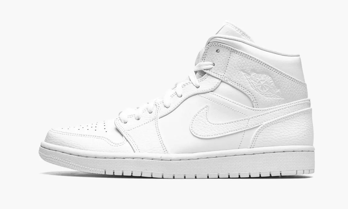 Air Jordan 1 Mid White Premium Leather Sneakers: 2024 Ultimate Edition