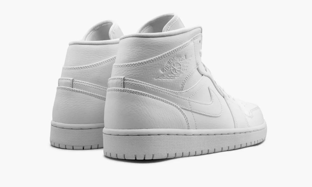 Air Jordan 1 Mid White Premium Leather Sneakers: 2024 Ultimate Edition