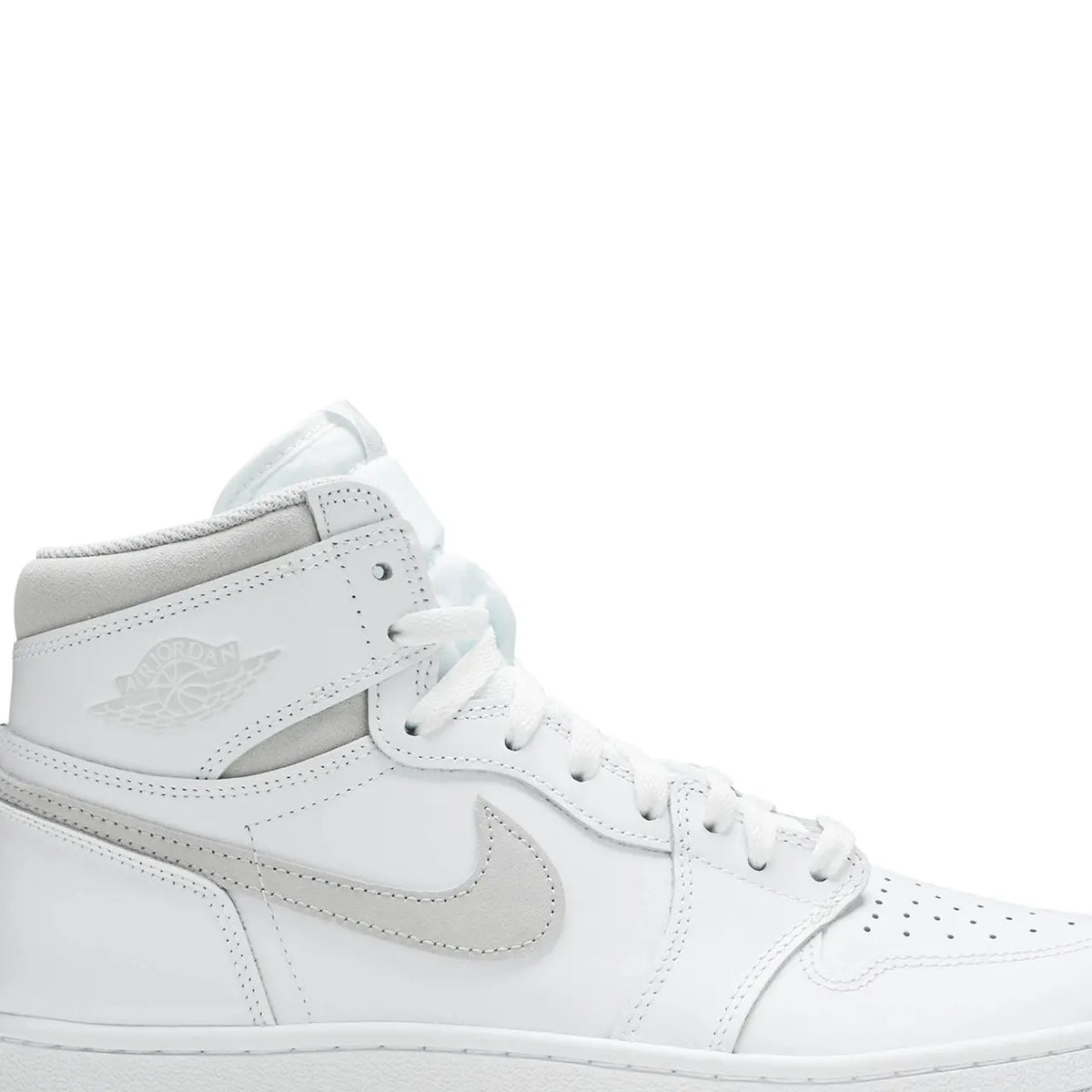 Air Jordan 1 High sneakers: Top 1 Premium White & Neutral Grey Retro Design