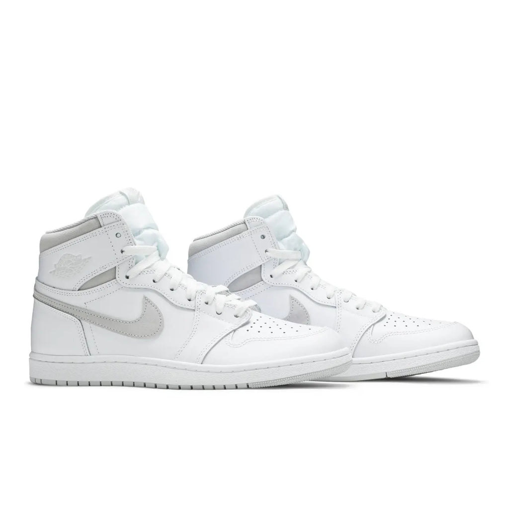 Air Jordan 1 High sneakers: Top 1 Premium White & Neutral Grey Retro Design