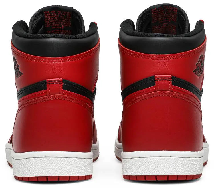 Air Jordan 1 Sneakers: 1 Ultimate Premium Retro High OG Bred Edition