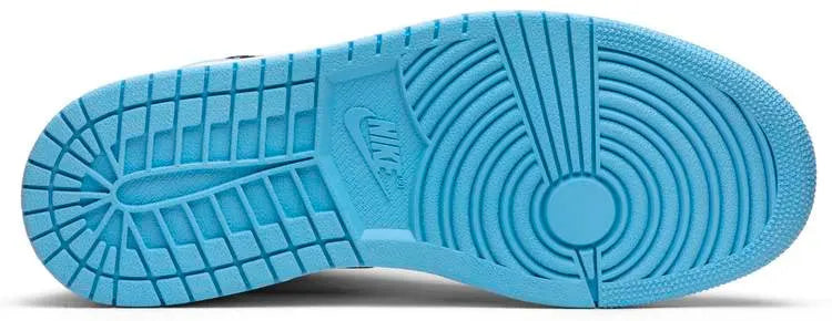 Air Jordan 1 Blue Chill: Premium 2019 UNC Patent Leather Sneakers