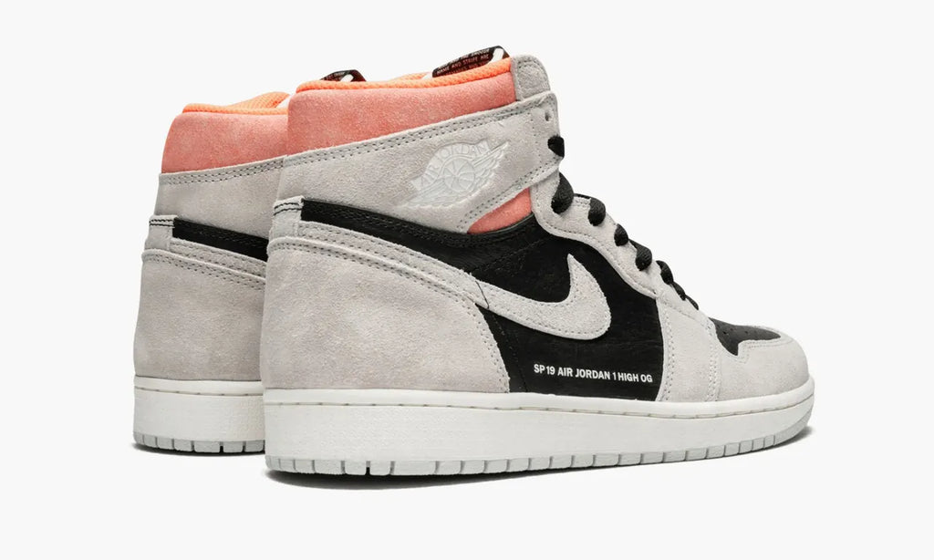 Air Jordan 1 High OG Premium Neutral Grey & Hyper Crimson 2019 Edition