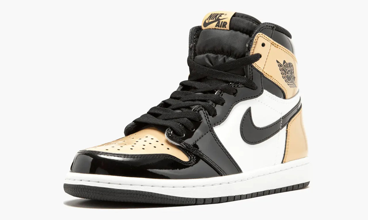 Air Jordan 1 High Patent Premium Gold Toe Luxury Sneakers – Top 1 Choice