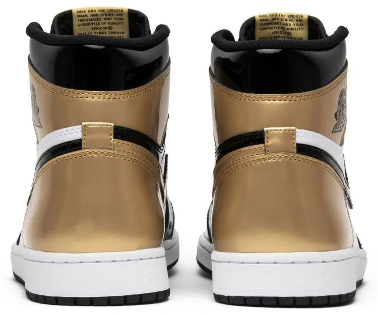 Air Jordan 1 Gold Toe: 2018 Premium Ultimate Patent Leather Sneakers