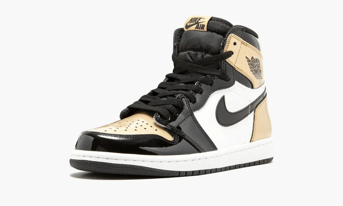 Air Jordan 1 High Patent Premium Gold Toe Luxury Sneakers – Top 1 Choice