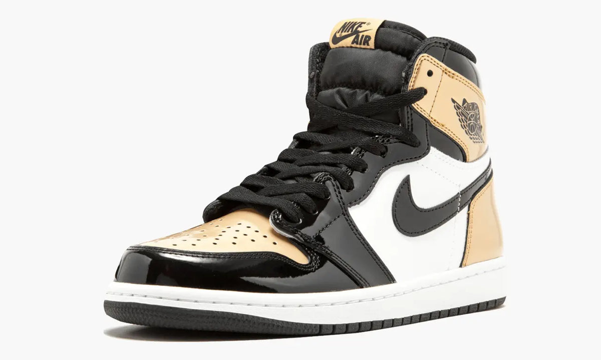 Air Jordan 1 Gold Toe Premium Patent Leather Sneakers – Top 1 Design